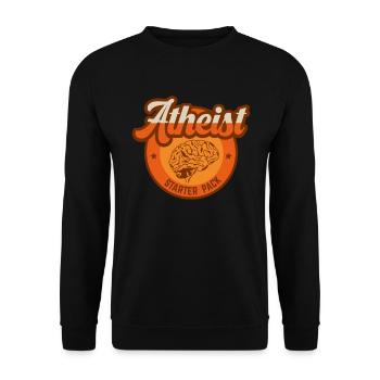 Pack de démarrage athée pour un athée - Sweat-shirt Unisexe - noir - Devant - Alina (178cm) & Michal (187cm)