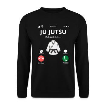 Ju Jutsu - Idées cadeaux Sports de combat - Sweat-shirt Unisexe - noir - Devant - Alina (178cm) & Michal (187cm)