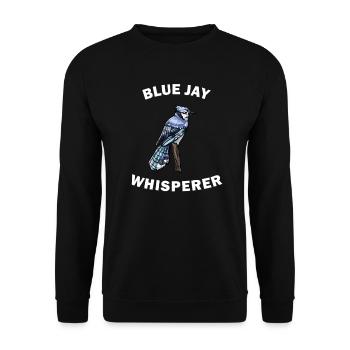 Drôle de blue-geais Blue Jay chuchoteur - Sweat-shirt Unisexe - noir - Devant - Alina (178cm) & Michal (187cm)