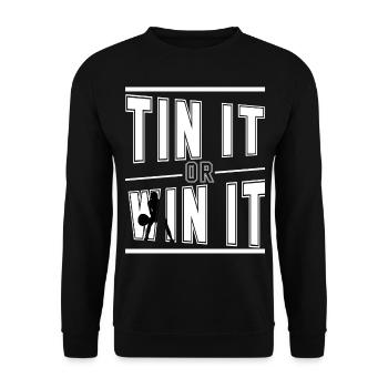 Squash squash coach Sports Squash Player - Unisex Sweatshirt - black - Front - Alina (178cm) & Michal (187cm)