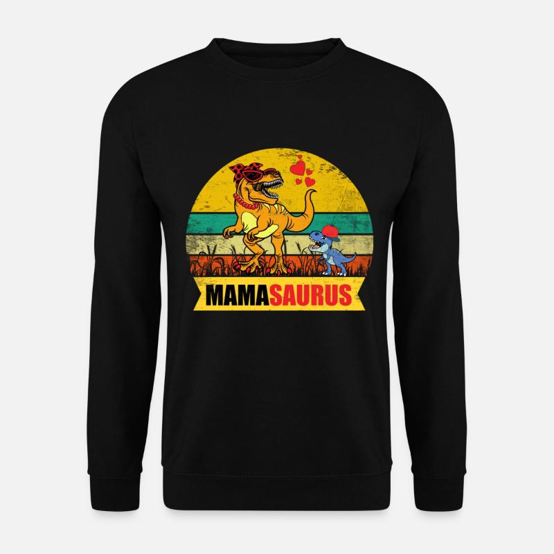 Mamasaurus T rex Dinosaurier Saurier Mama - Unisex Pullover - Schwarz