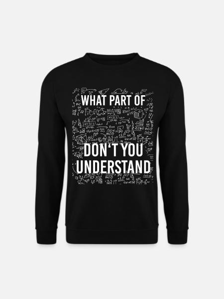 Funny Math Motif - Unisex Sweatshirt - black