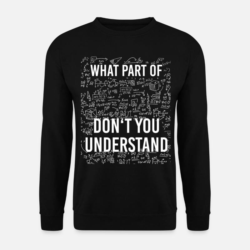 Funny Math Motif - Unisex Sweatshirt - black