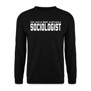 Funny And Dirty Sociologist Tee Shirt - Unisex Sweatshirt - black - Front - Alina (178cm) & Michal (187cm)