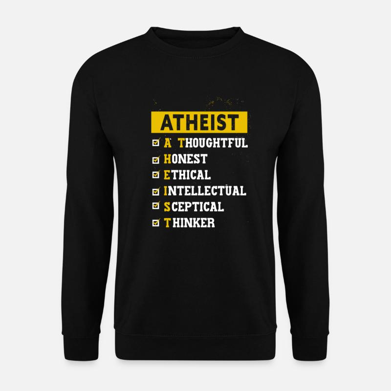 Atheist Design - Unisex Pullover - Schwarz