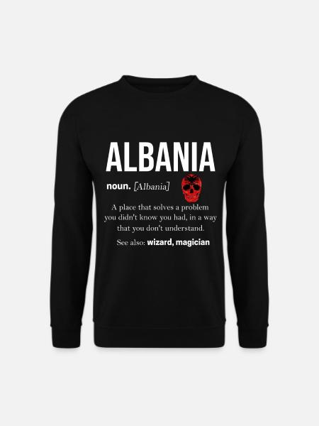 Albanien - Unisex Pullover - Schwarz