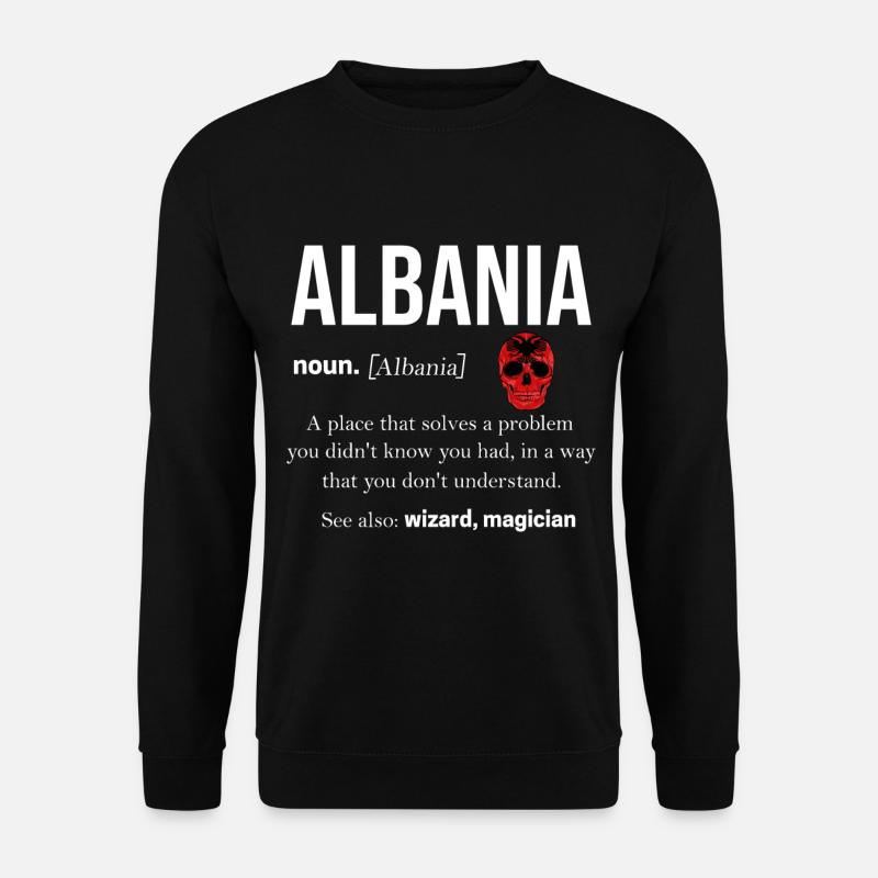 Albanien - Unisex Pullover - Schwarz