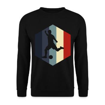 Football football football club Footballer gift - Unisex Sweatshirt - black - Front - Alina (178cm) & Michal (187cm)