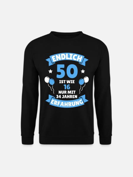 50. Geburtstag 50 Jahre 1971 Geschenk - Unisex Pullover - Schwarz