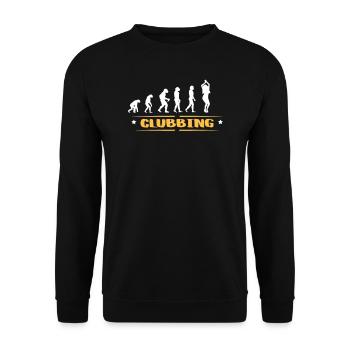 EVOLUTION CLUBBING - Sweat-shirt Unisexe - noir - Devant - Alina (178cm) & Michal (187cm)