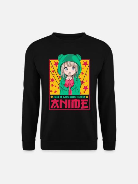 Nuttet anime kvinde -Kawaii Otaku Manga Anime - Unisex sweater - sort