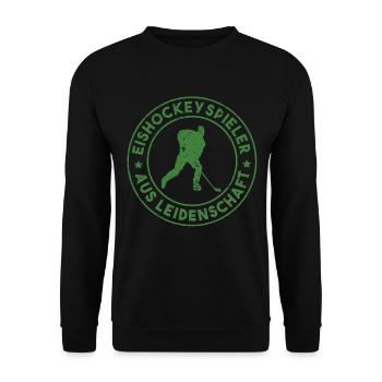 Hockey Hockey Sayings Gift - Unisex Sweatshirt - black - Front - Alina (178cm) & Michal (187cm)