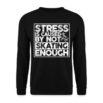 Roller skates driving roller skate roller skate roller skate - Unisex Sweatshirt - black - Front - Alina (178cm) & Michal (187cm)