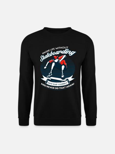 Skateboarder Skaten Skateboard - Unisex Pullover - Schwarz