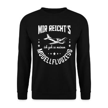 RC Model Design for a RC Model Maker - Unisex Sweatshirt - black - Front - Alina (178cm) & Michal (187cm)