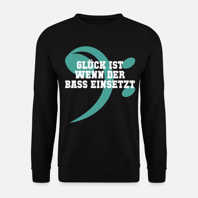 Glück und Bass - Unisex Pullover - Schwarz