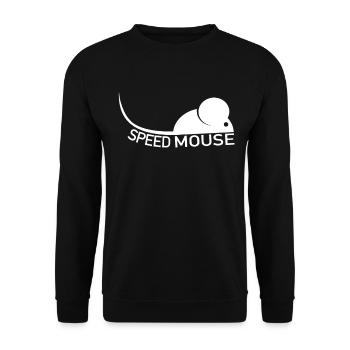 Souris de course rapide - Speed Mouse - Sweat-shirt Unisexe - noir - Devant - Alina (178cm) & Michal (187cm)