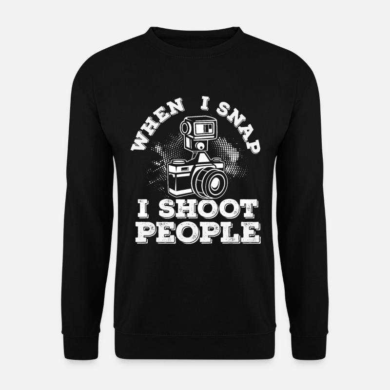 Fotograf Fotografie - Unisex Pullover - Schwarz