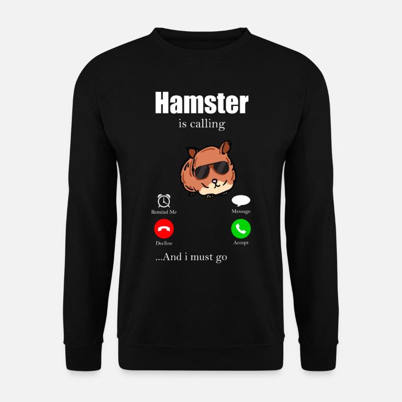 Hamster - Unisex Pullover - Schwarz