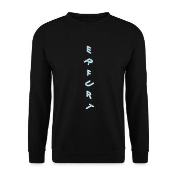Erfurt - Unisex Pullover - Schwarz - Vorne - Alina (178cm) & Michal (187cm)