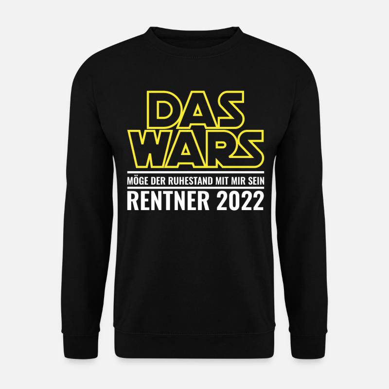 Rentner 2022 Ruhestand Rente - Unisex Pullover - Schwarz