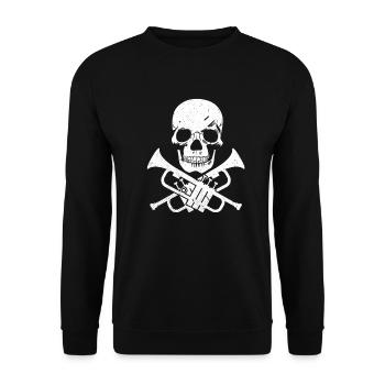 Trumped players perfect gift, cool skull and - Unisex Sweatshirt - black - Front - Alina (178cm) & Michal (187cm)