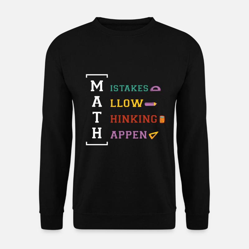 Mathe Design für einen Mathe Fan - Unisex Pullover - Schwarz