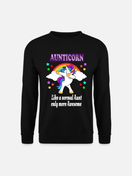 Aunticorn - Aunt Tante Einhorn Dabbing Unicorn - Unisex Pullover - Schwarz