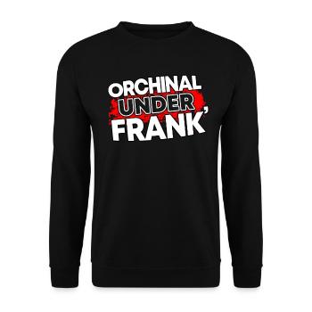 Unterfranken Franken Fränkisches Geschenk - Unisex Pullover - Schwarz - Vorne - Alina (178cm) & Michal (187cm)