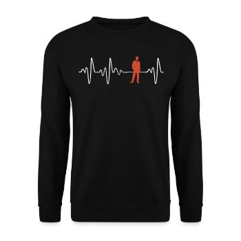 Stylish Boss Bday Present - Unisex Sweatshirt - black - Front - Alina (178cm) & Michal (187cm)