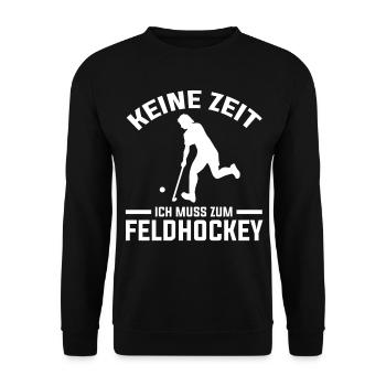 Feldhockey Feldhockeyverein Feldhockeyspieler - Unisex Pullover - Schwarz - Vorne - Alina (178cm) & Michal (187cm)