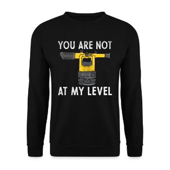 Géomaticien arpenteur de chantier Maurer - Sweat-shirt Unisexe - noir - Devant - Alina (178cm) & Michal (187cm)