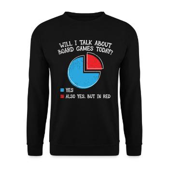 Board Games Board Game Nights - Unisex Sweatshirt - black - Front - Alina (178cm) & Michal (187cm)