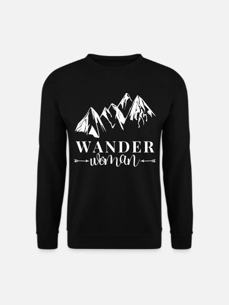 Wander Woman Wandern Frauen und Wandern - Unisex Pullover - Schwarz