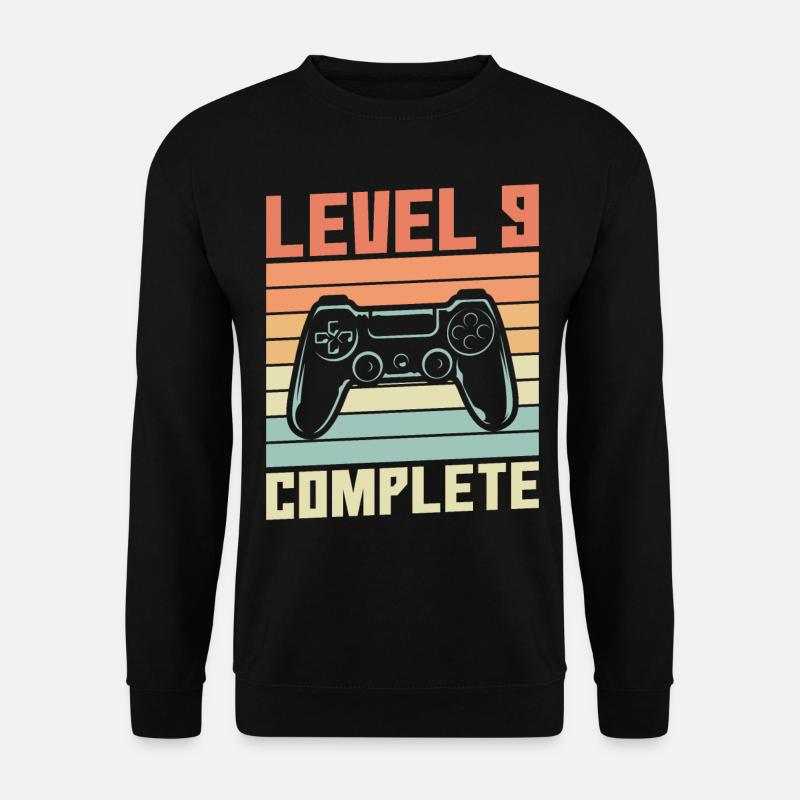 9th Birthday - Level 9 complete - Unisex Sweatshirt - black
