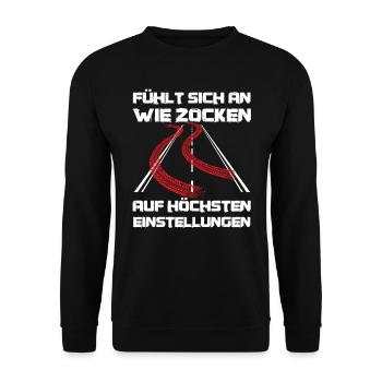 Fahrschüler Führerschein Bestanden Führerschein - Unisex Pullover - Schwarz - Vorne - Alina (178cm) & Michal (187cm)