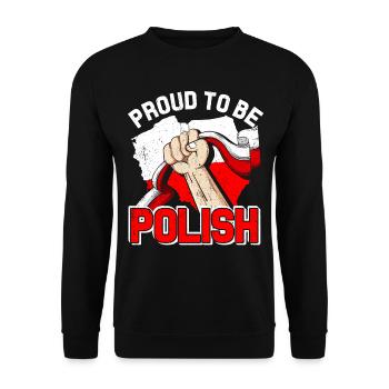 Polen Geschenk Danzig Polska Pole Krakau gdańsk - Unisex Pullover - Schwarz - Vorne - Alina (178cm) & Michal (187cm)