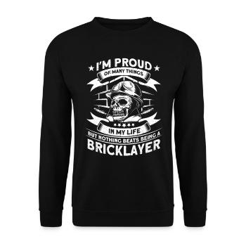 Construction worker master mason Mason - Unisex Sweatshirt - black - Front - Alina (178cm) & Michal (187cm)