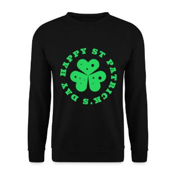 St Patricks Day, St Patricks Day, St Patricks Day - Sweat-shirt Unisexe - noir - Devant - Alina (178cm) & Michal (187cm)