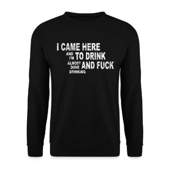 Drôle de sort - Sweat-shirt Unisexe - noir - Devant - Alina (178cm) & Michal (187cm)