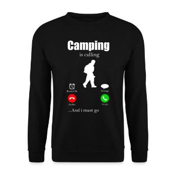 camper - Unisex Sweatshirt - black - Front - Alina (178cm) & Michal (187cm)
