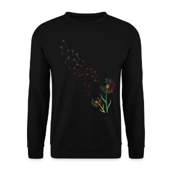 Pissenlit - Sweat-shirt Unisexe - noir - Devant - Alina (178cm) & Michal (187cm)