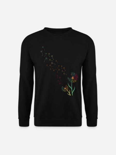 Pusteblume Löwenzahn - Unisex Pullover - Schwarz