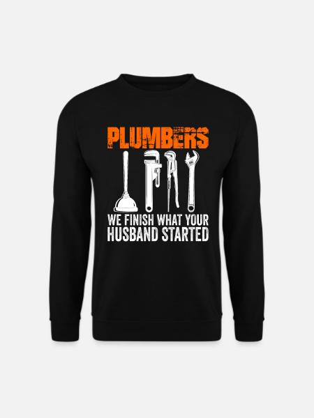 Loodgieter Loodgietersgereedschap Loodgieter - Uniseks sweater - zwart