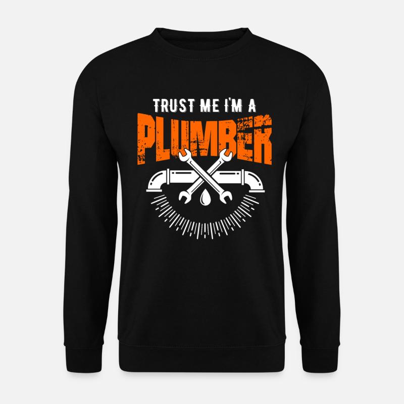Plumber pipe pliers - Unisex Sweatshirt - black