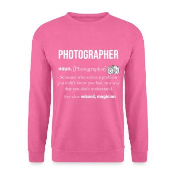 photographer - Unisex Sweatshirt - pink - Front