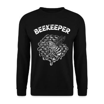 Apiculteur - Sweat-shirt Unisexe - noir - Devant - Alina (178cm) & Michal (187cm)