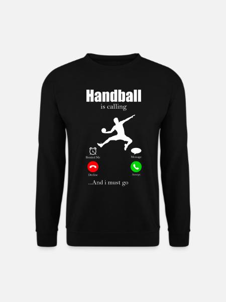 Handball sport coup de saut handball féminin hobby - Sweat-shirt Unisexe - noir