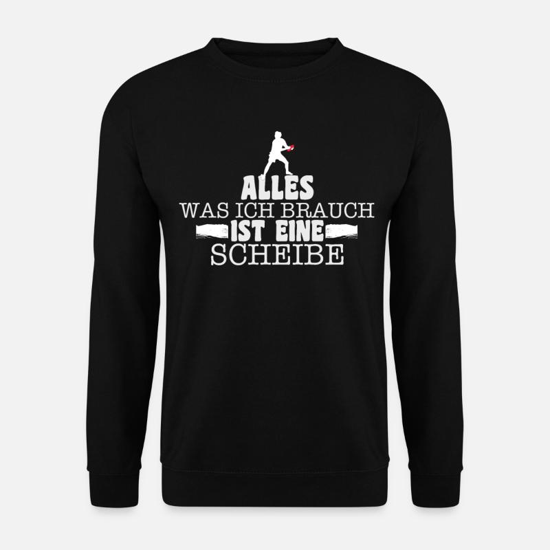 Frisbeespieler Frisbeescheibe Ultimate Frisbee - Unisex Pullover - Schwarz