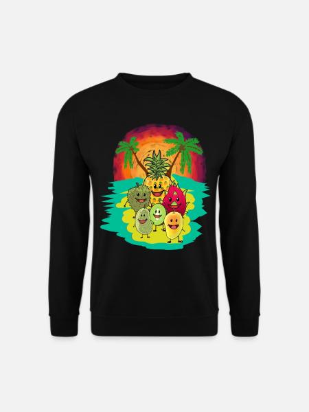 Frucht Südfrucht Südsee Früchte Fantasy Vitamine - Unisex Pullover - Schwarz